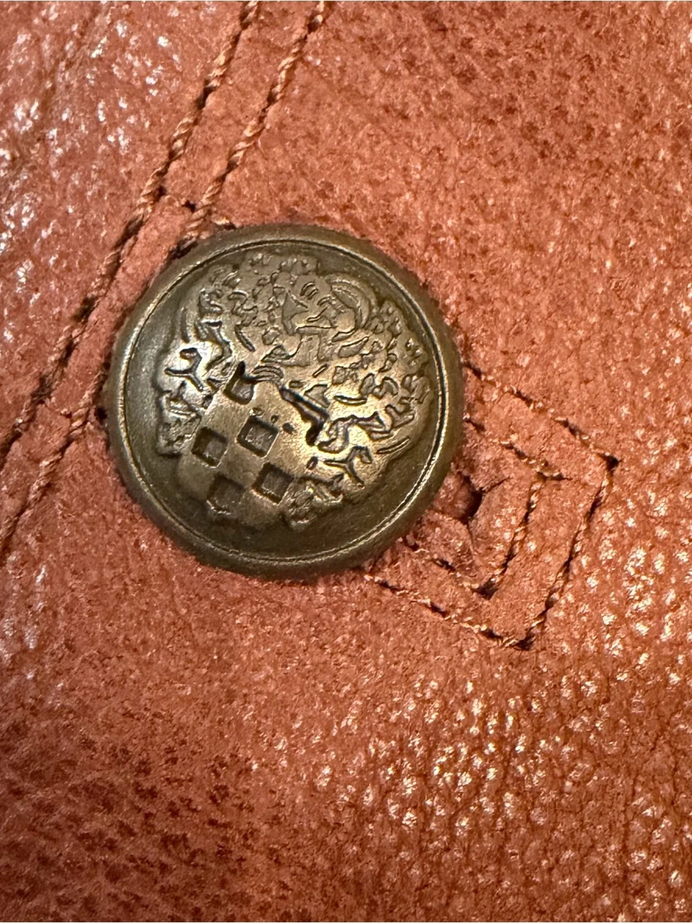 Vince Camuto Brown Almay Leather Boots with Button Detail size 8.5